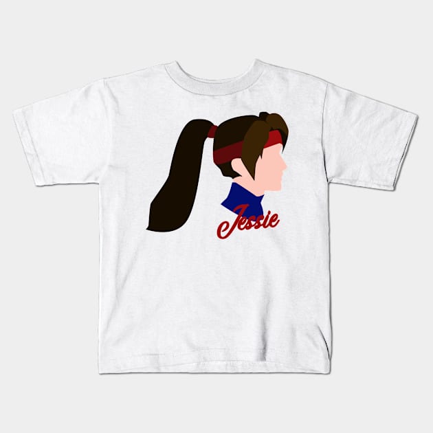 Jessie Rasberry Kids T-Shirt by snitts